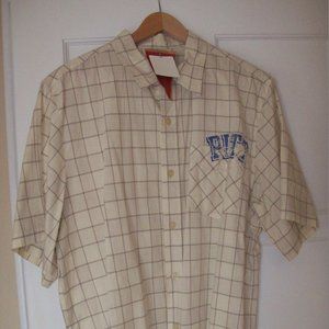 Vintage NWT ESPN U "PITT" Men's Size XL Button Down Short Sleeve Shirt